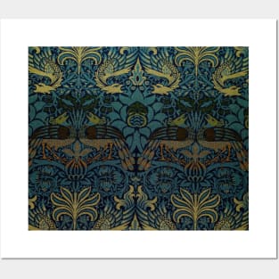 Persian Asian Architecture pattern Arabian Dragons Forest Posters and Art